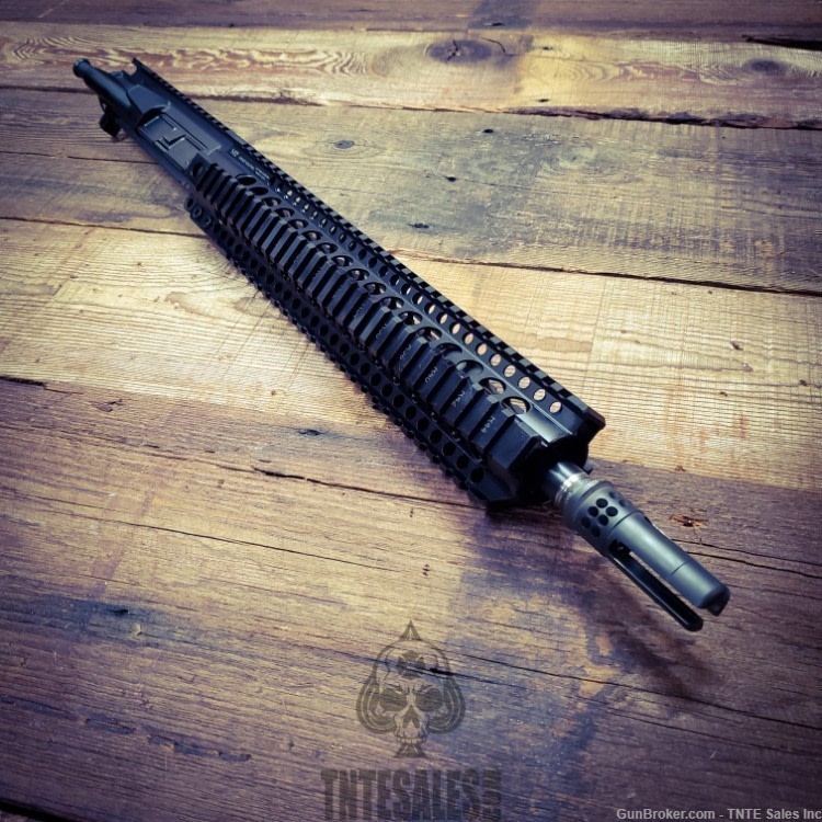 13.7" (16" OAL) 1/7 MI Combat Rail Upper ar15 MK18 m4 Surefire Warcomp-img-3