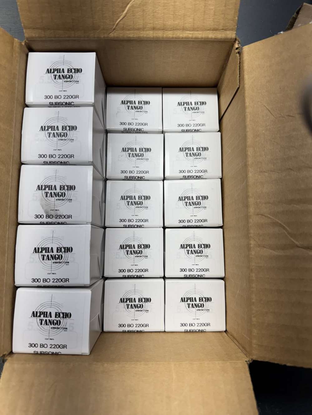300 Blackout 220GR BTHP SUBSONIC 300RDS Alpha Echo Tango Ammunition -img-0
