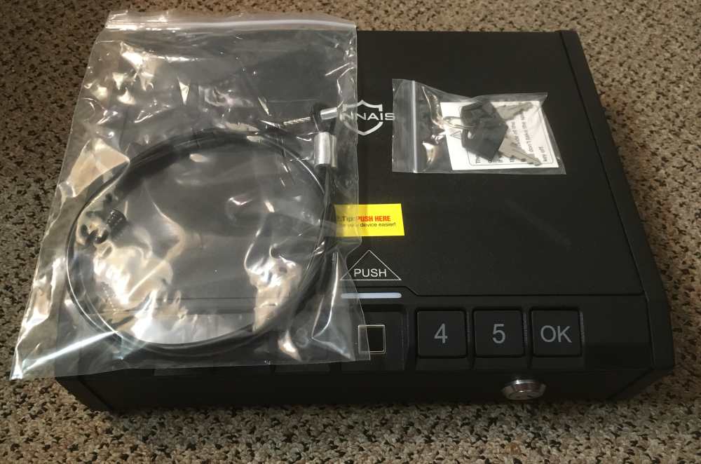 Gun Safe for Pistols Quick Open Fingerprint/Code or Key Access 12"x9"x3"-img-4