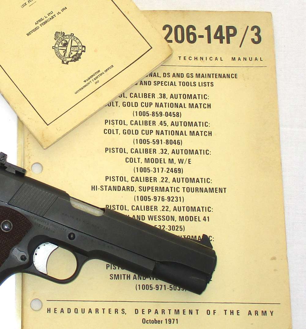 Colt USGI National Match M1911A1 .45 acp Match Target Pistol ALL COLT PARTS-img-25