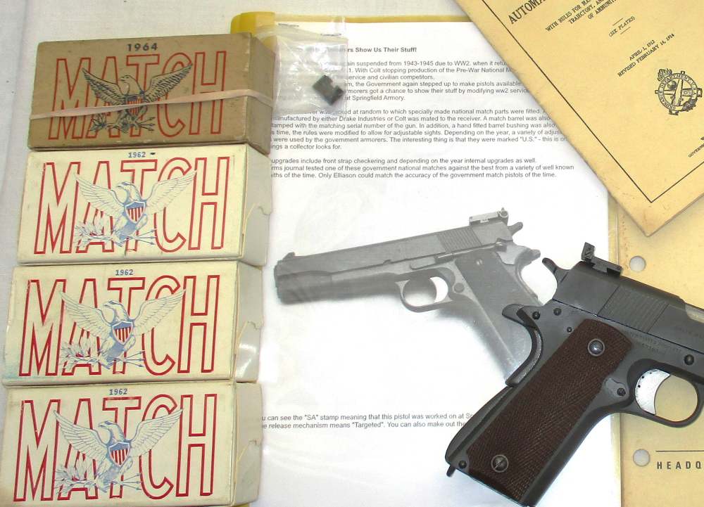 Colt USGI National Match M1911A1 .45 acp Match Target Pistol ALL COLT PARTS-img-24
