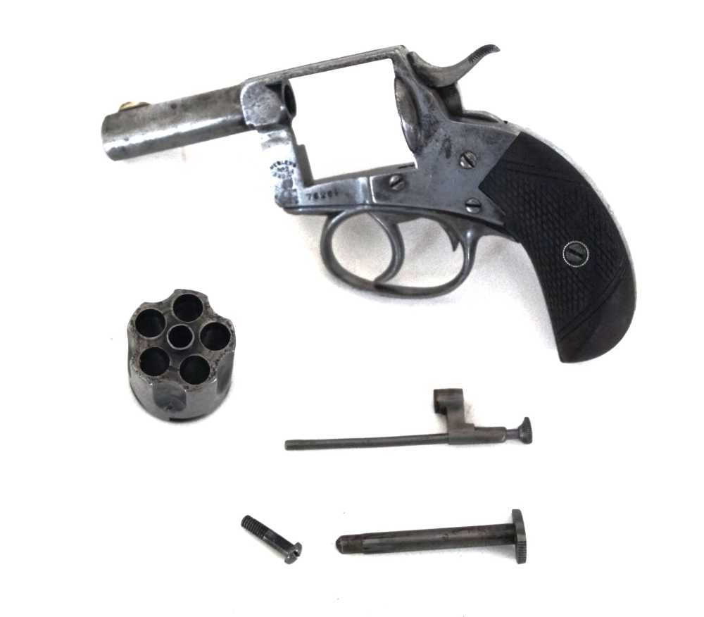 WEBLEY & SCOTT NO.2 BRITISH BULL DOG PATTERN REVOLVER / ANTIQUE-img-6