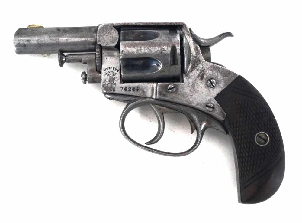 WEBLEY & SCOTT NO.2 BRITISH BULL DOG PATTERN REVOLVER / ANTIQUE-img-0