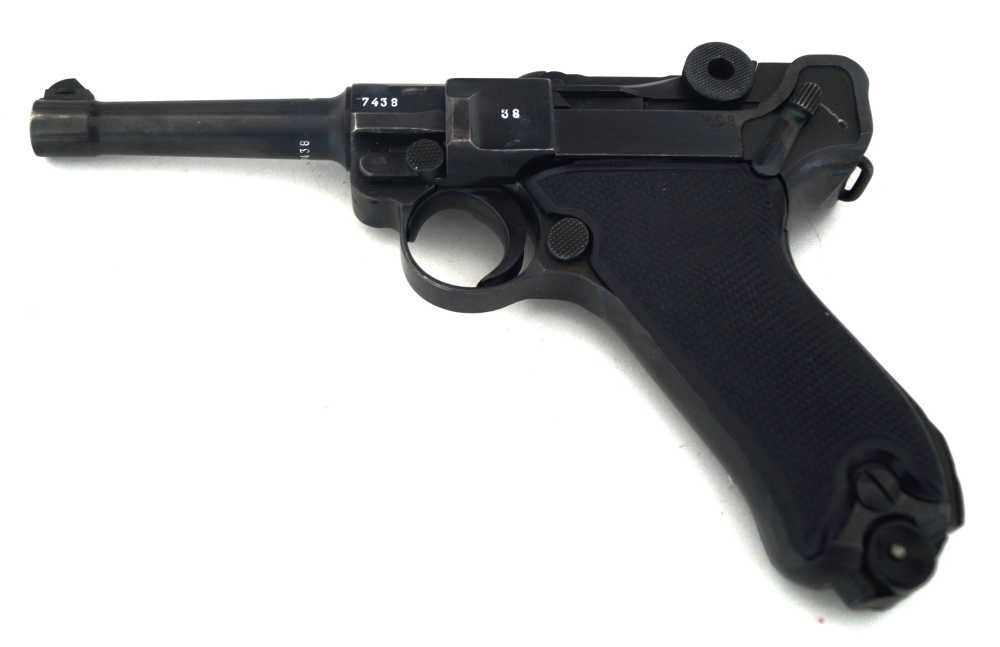 42 BYF "BLACK WIDOW" MILITARY GERMAN LUGER PISTOL-img-0
