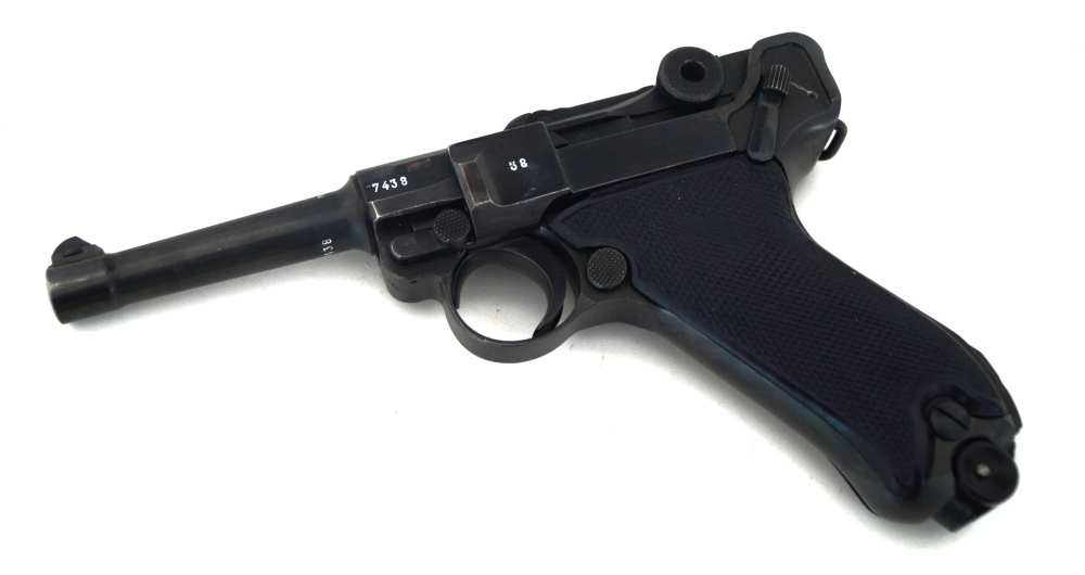 42 BYF "BLACK WIDOW" MILITARY GERMAN LUGER PISTOL-img-1