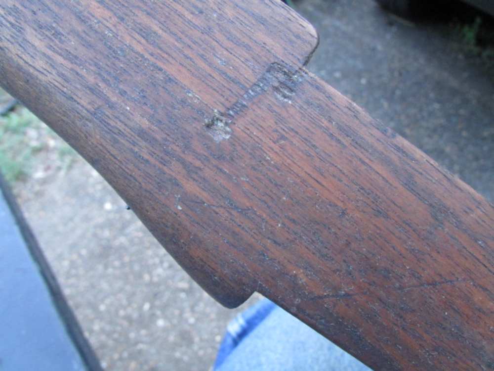 Excellent WW2 M1 Garand Walnut Stock Crossed Cannons on Grip FREE SHIPPING!-img-15