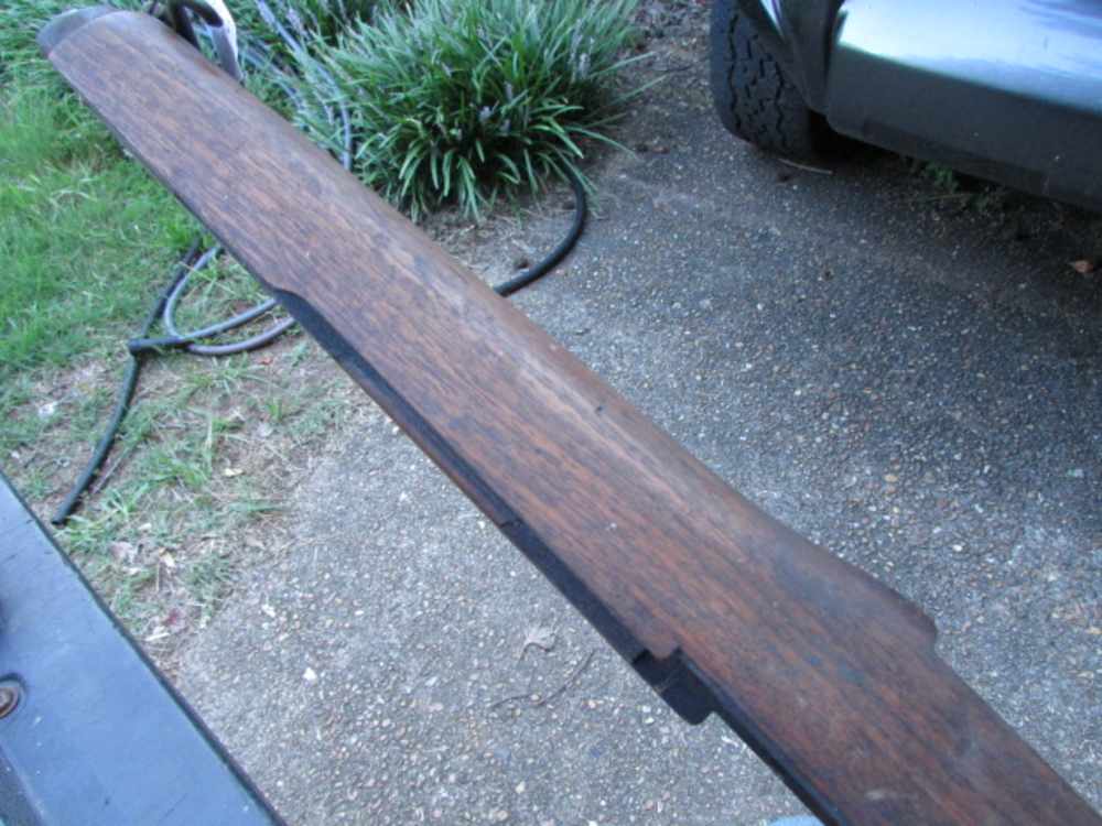 Excellent WW2 M1 Garand Walnut Stock Crossed Cannons on Grip FREE SHIPPING!-img-11