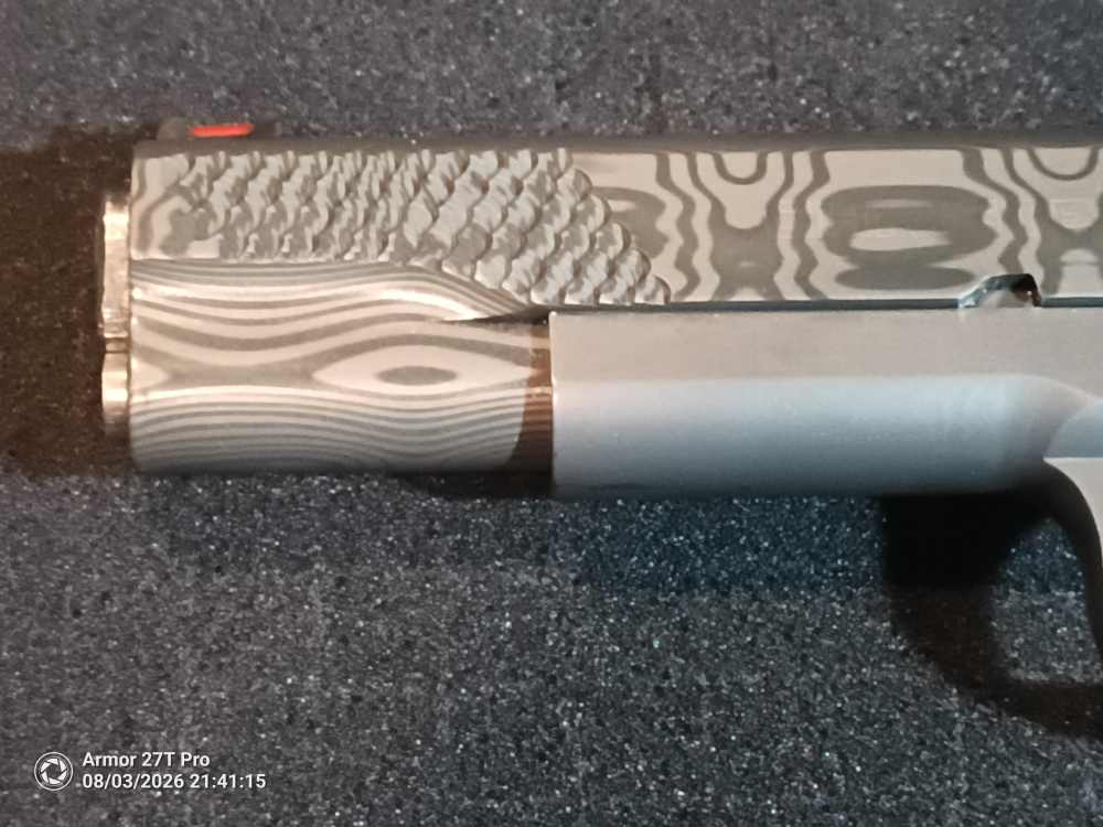 Christensen Arms - 1911 - Damascus Slide - Titanium Frame 1911 - Layaway-img-1