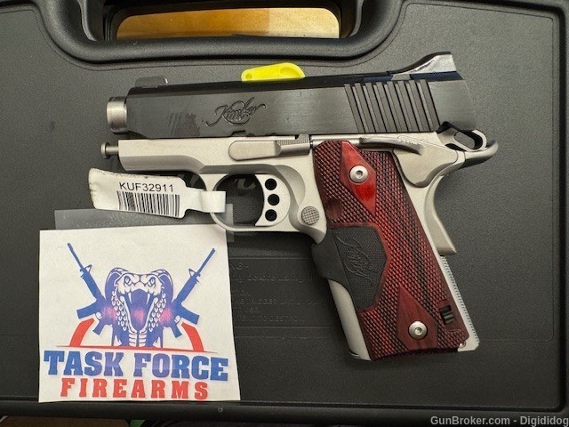 Kimber 1911 Ultra Carry II Laser Grips Two Tone 9mm 3in 1-8Rd Mag 3200392-img-2