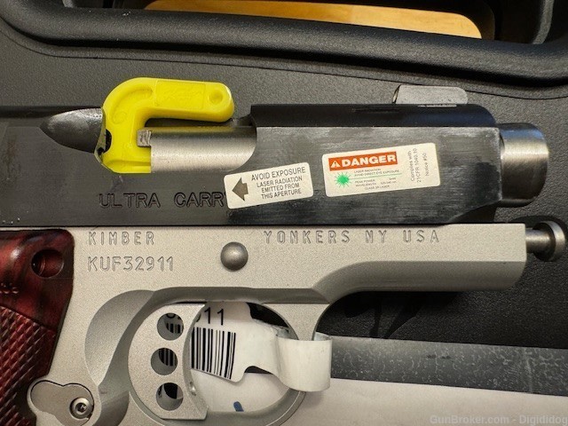 Kimber 1911 Ultra Carry II Laser Grips Two Tone 9mm 3in 1-8Rd Mag 3200392-img-6
