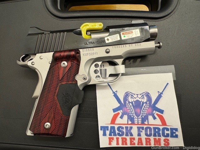 Kimber 1911 Ultra Carry II Laser Grips Two Tone 9mm 3in 1-8Rd Mag 3200392-img-5