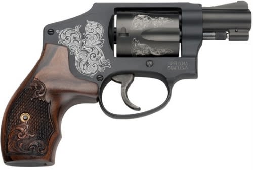 Smith & Wesson Model 442 Engraved 38 Special Revo-img-0