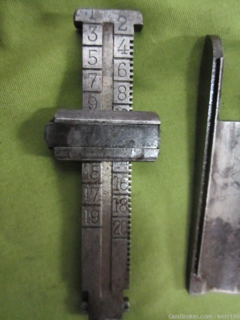 K 98 REAR SIGHT PARTS 1918 PERIOD GERMAN LADDER,SLIDE & RAMP-img-2