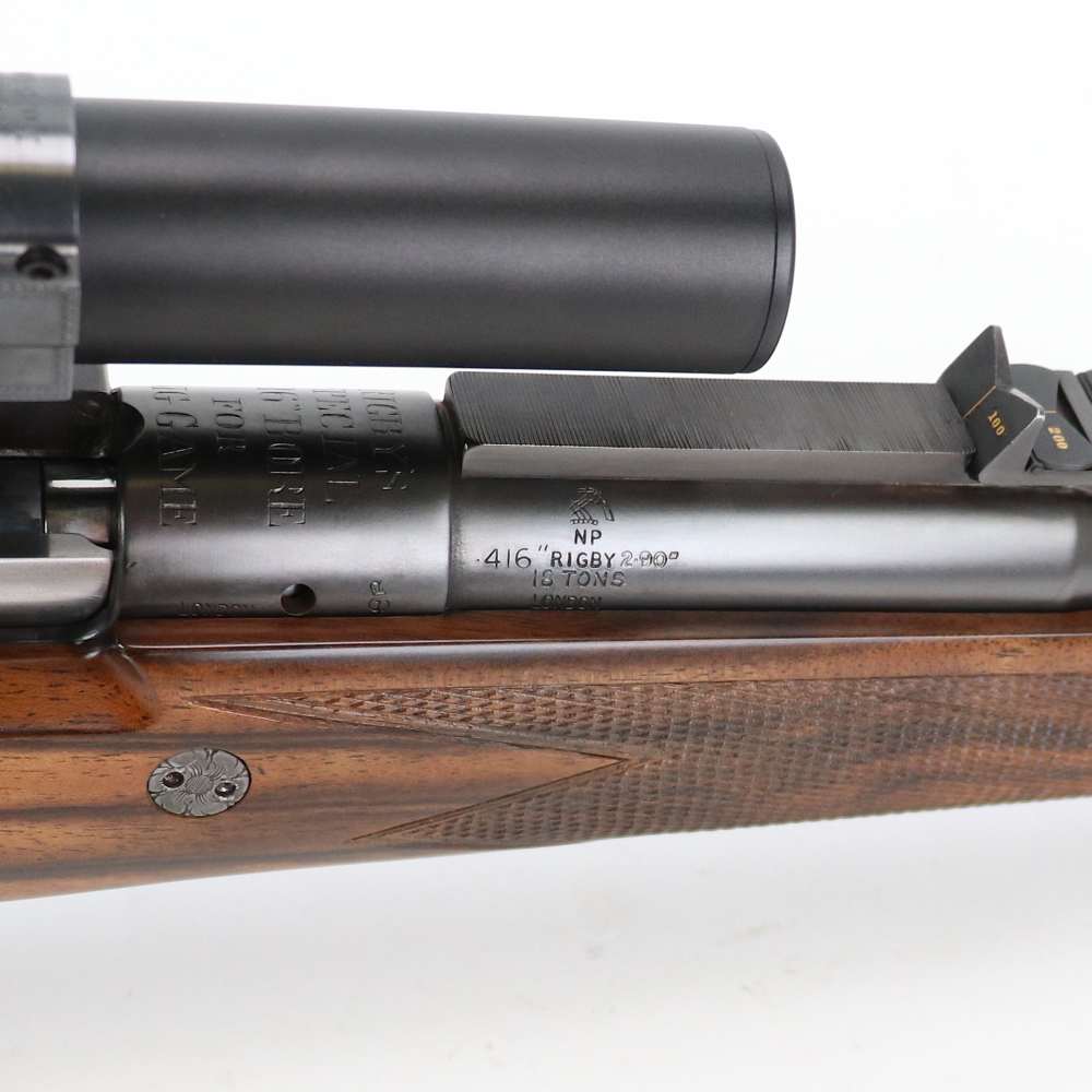 Rigby Big Game Rifle, 416 Rigby 24" BBL, Blued/ Wood, CLEAN, See Details!-img-24