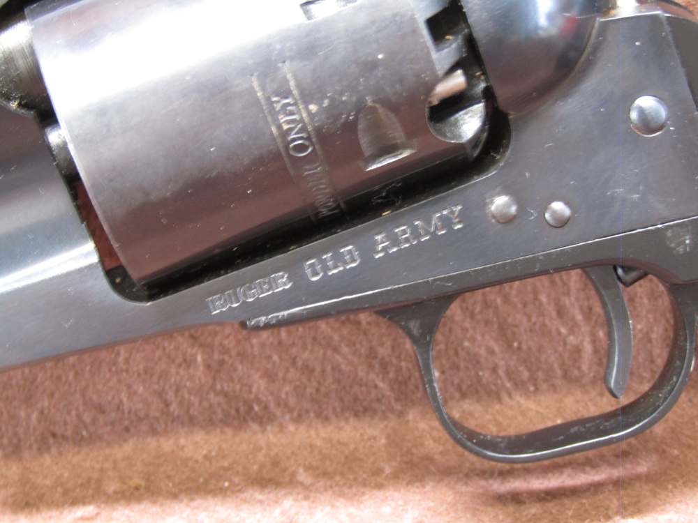 Ruger Old Army 44 Cal 6 Shot SA Percussion Revolver 7.5" BRL Blued VG Bore-img-12