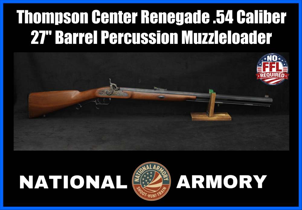 Thompson Center Renegade .54 Cal Percussion Muzzleloader 27" Blued *No FFL*-img-0