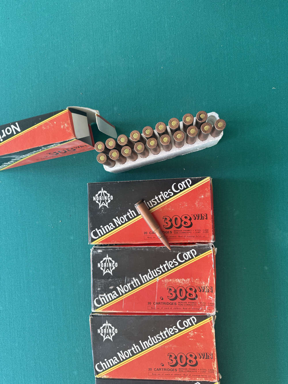 140 Rounds Norinco Steel cased .308 Ammunition-img-2