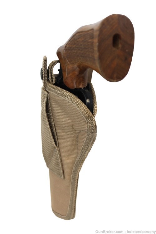 Barsony Desert Sand Cross Draw Holster for 6" Revolvers Size 8 Right-img-4