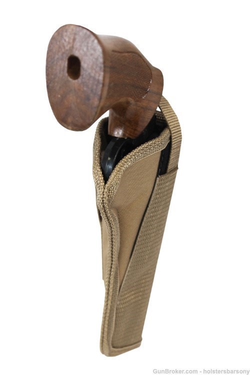 Barsony Desert Sand Cross Draw Holster for 6" Revolvers Size 8 Right-img-3