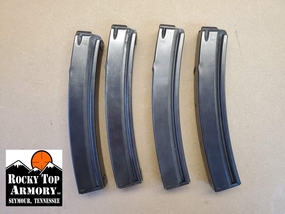 OEM HECKLER & KOCH MP5 9X19MM MAGAZINE 80'S PRODUCTION CODES (LOT OF 4)-img-1
