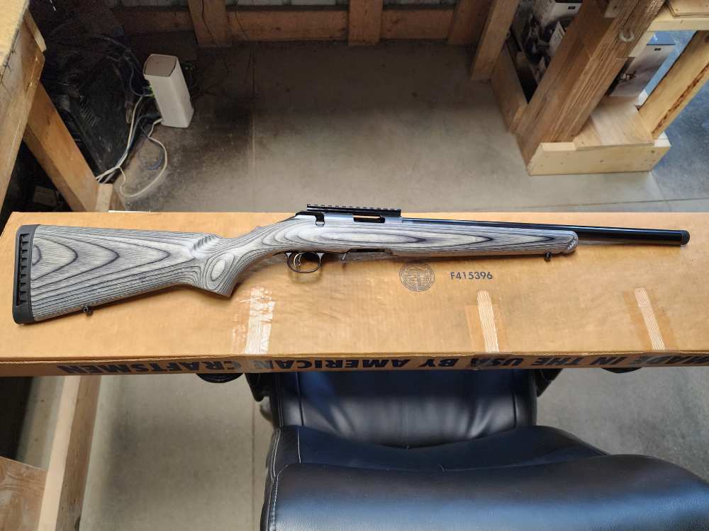 PICS NEW RUGER AMERICAN RIMFIRE RIFLE .17 HMR 18" BULL THREADED LAMINATE 17-img-3