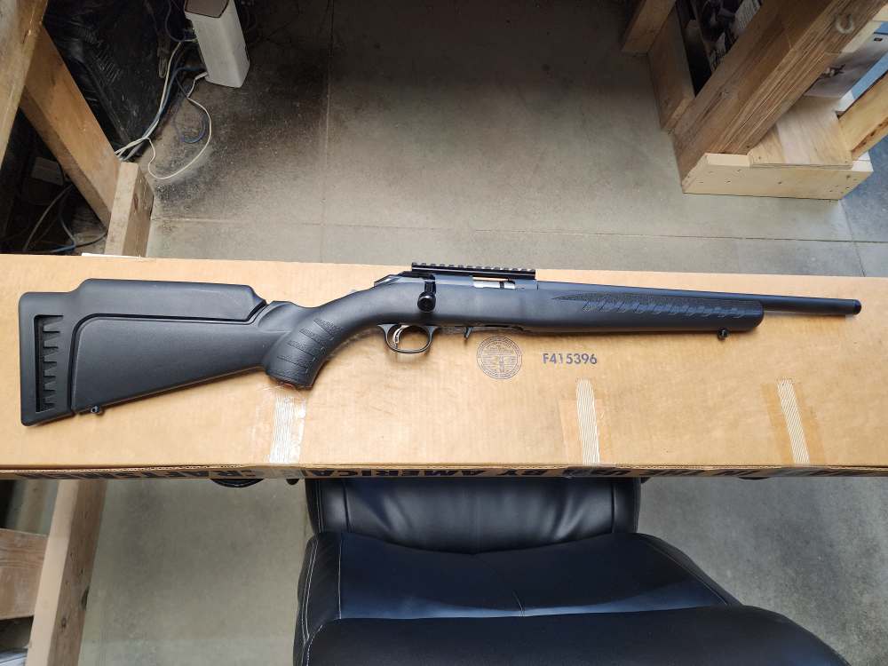 PICS NEW RUGER AMERICAN RIMFIRE RIFLE .22 LR 16" TARGET THREADED 22 16 8391-img-2