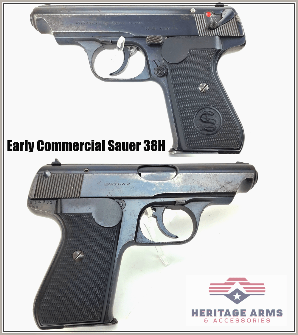 SCARCE - Early Commercial Sauer 38H Crown N C&R-img-0