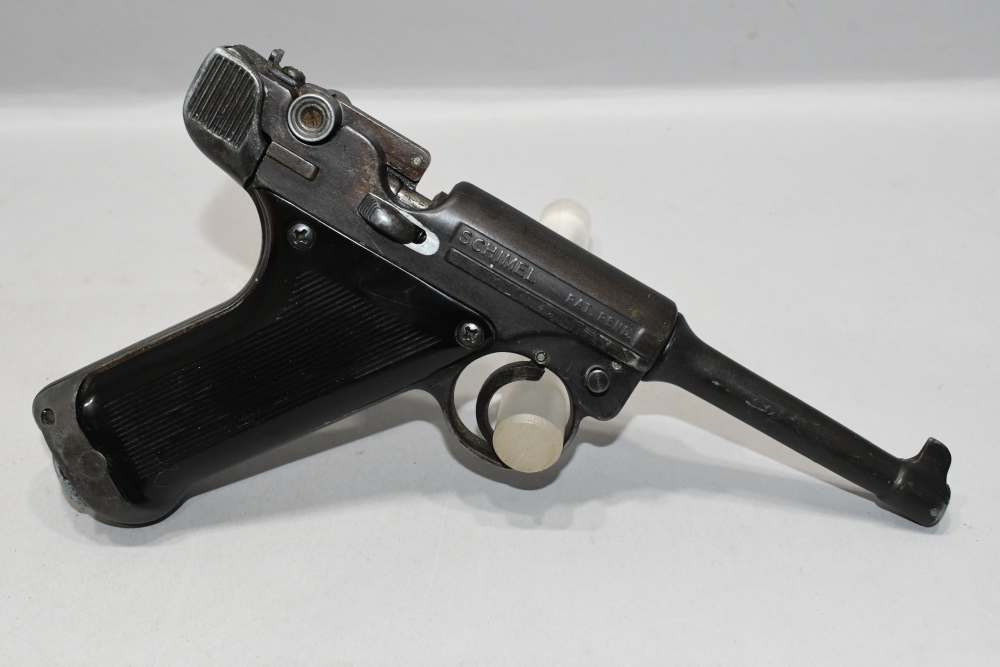 Scarce Schimel GP22 C02 Powered 22 Cal Air Pistol W Original Box Luger READ-img-2