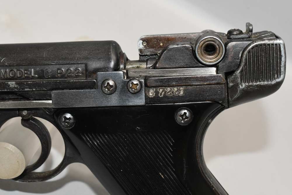 Scarce Schimel GP22 C02 Powered 22 Cal Air Pistol W Original Box Luger READ-img-8