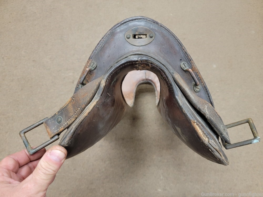 U.S. Span AM /  WW1 Era Military McLellan Saddle 11 1/2 Inch Original -img-4