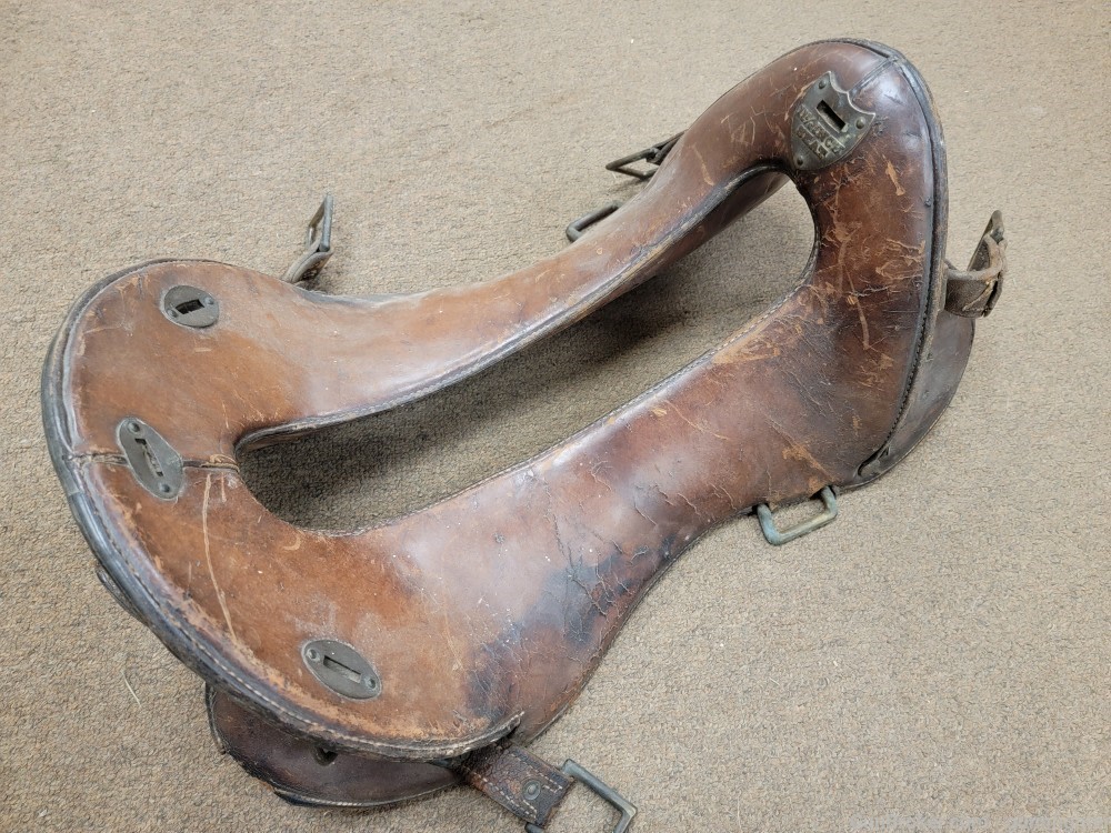 U.S. Span AM /  WW1 Era Military McLellan Saddle 11 1/2 Inch Original -img-0