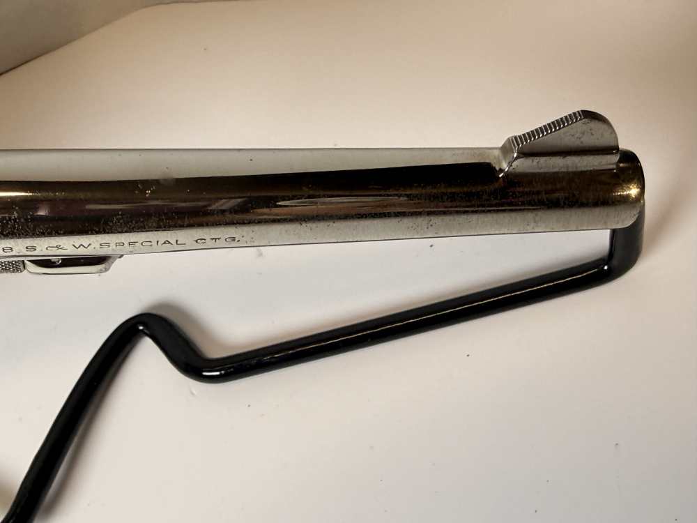 Vintage S&W Pre-Model 10 (.38 M&P)–1956 5-Screw Pinned Nickel–Bright Bore-img-26