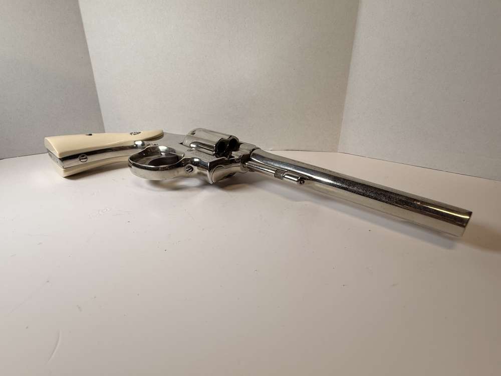 Vintage S&W Pre-Model 10 (.38 M&P)–1956 5-Screw Pinned Nickel–Bright Bore-img-29