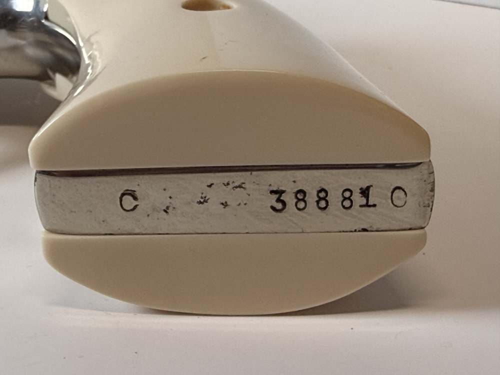 Vintage S&W Pre-Model 10 (.38 M&P)–1956 5-Screw Pinned Nickel–Bright Bore-img-35