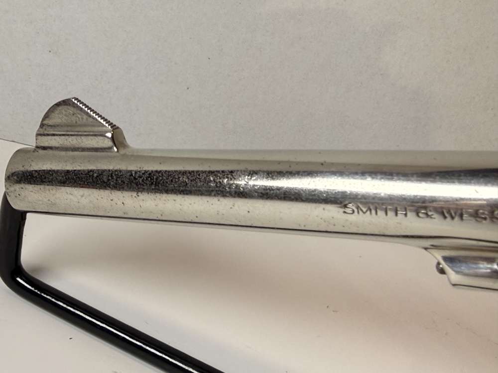 Vintage S&W Pre-Model 10 (.38 M&P)–1956 5-Screw Pinned Nickel–Bright Bore-img-7