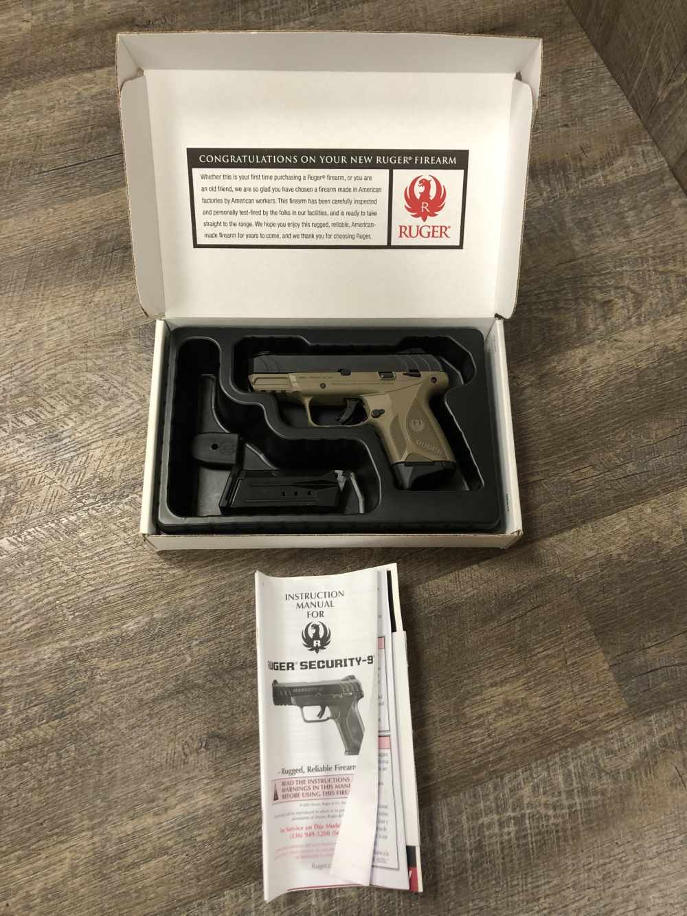 Ruger Security 9 Compact FDE Flat Dark Earth 9mm w 2 Mags, Orig Box 3.42"-img-22