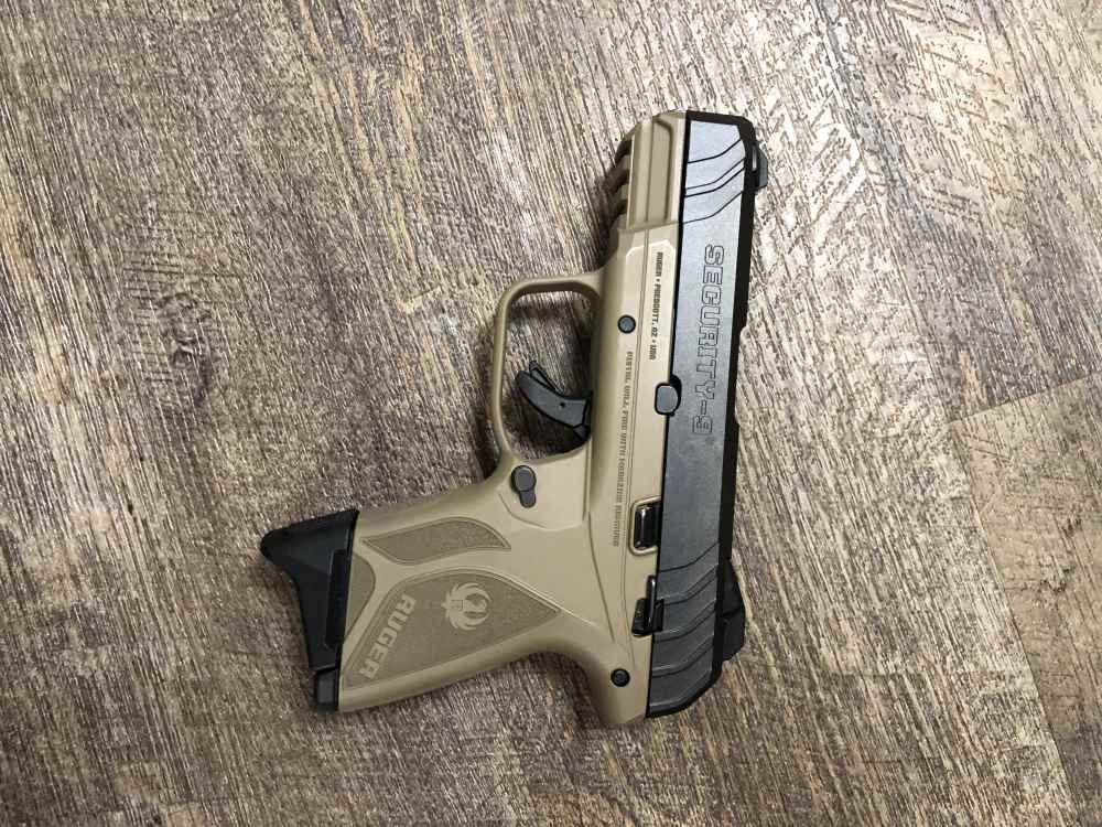 Ruger Security 9 Compact FDE Flat Dark Earth 9mm w 2 Mags, Orig Box 3.42"-img-3