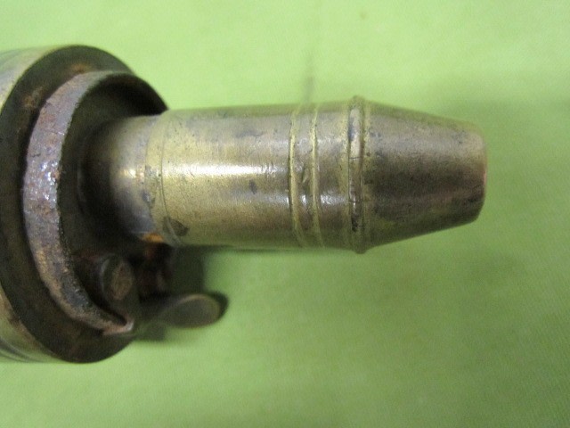 antique SYKES brass flask complete-img-3