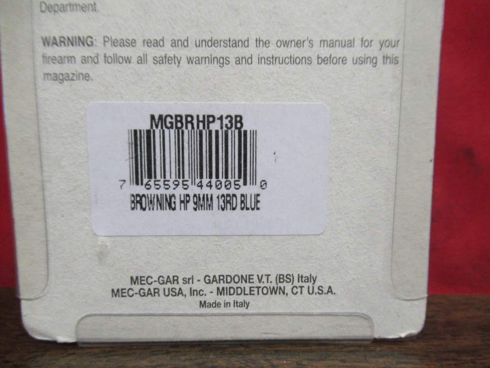 MecGar Browning Hi-Power 13rds 9mm Magazine Mag Clip-img-2