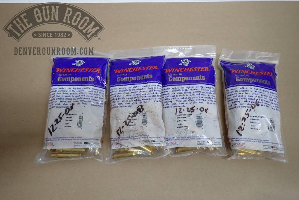4 bags of Winchester .308 Win unprimed brass-img-0