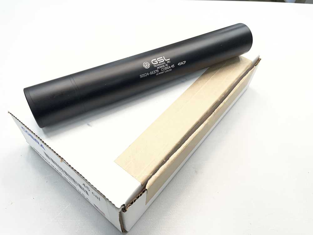 GSL Cobra-45 .45 ACP silencer Sub gun full size Bi-Lock QD Quick Suppressor-img-0