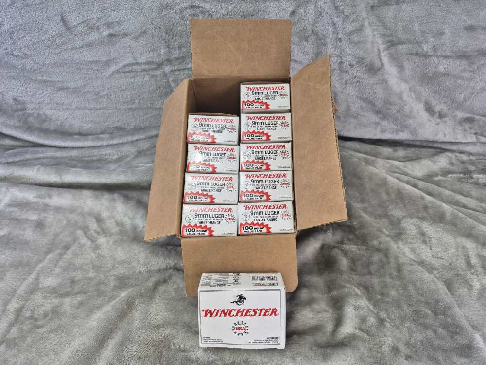 WINCHESTER   9mm 115 Fmj 1000 Rd Bulk Pack -img-0