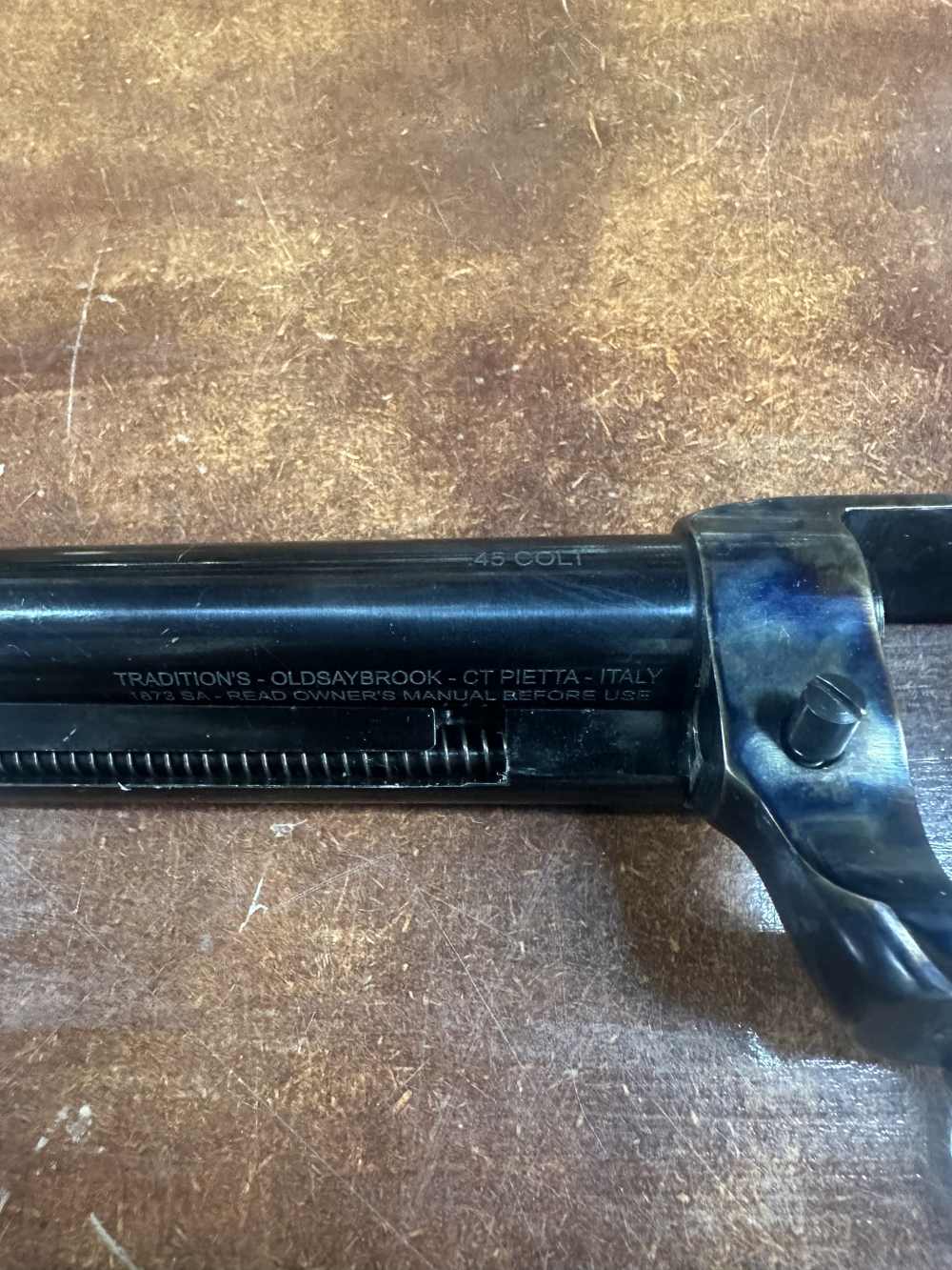 Traditions 1873 Single Action Revolver – .45 Colt – 5.5" Barrel – Case Hard-img-7