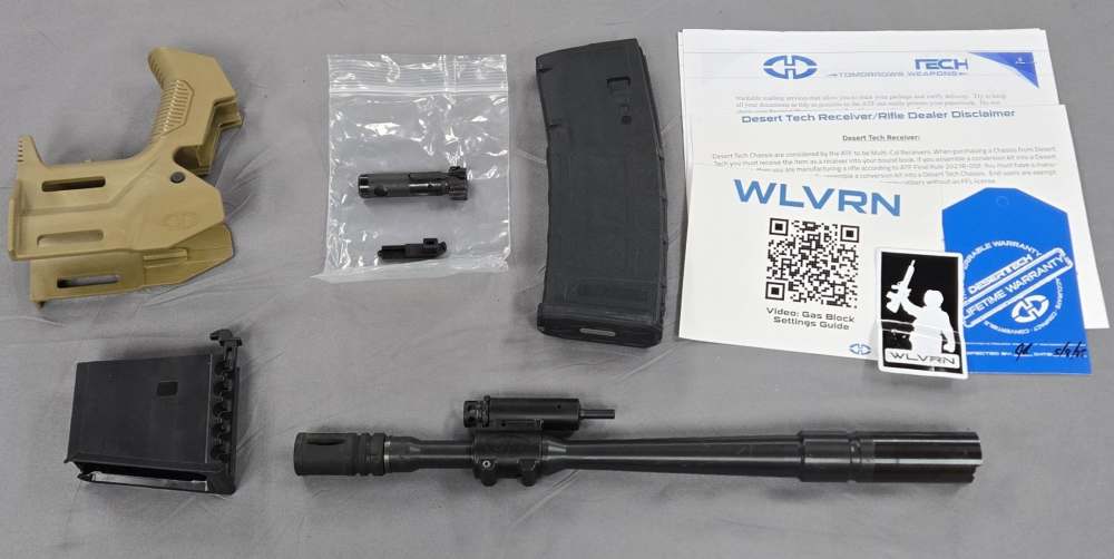 Desert Tech WLVRN Micron Kit 11.5" 5.56 - FDE Grip - Bolt - Mag - NR!-img-27