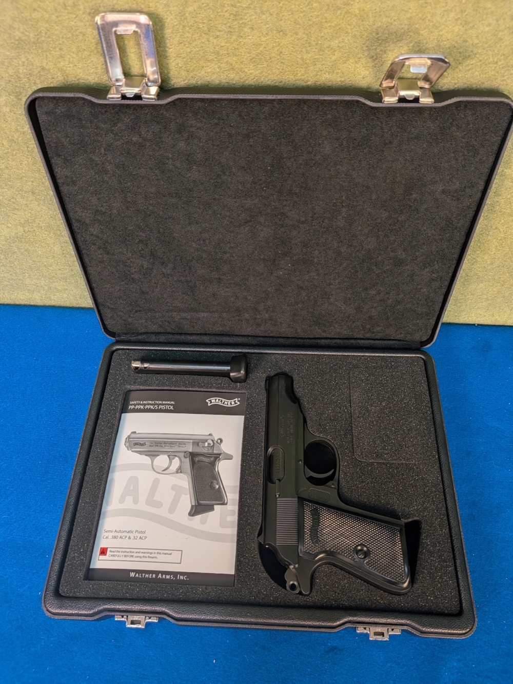 Walther Arms PP 380 ACP 4" Barrel Pistol (PPK) Black Case-img-0