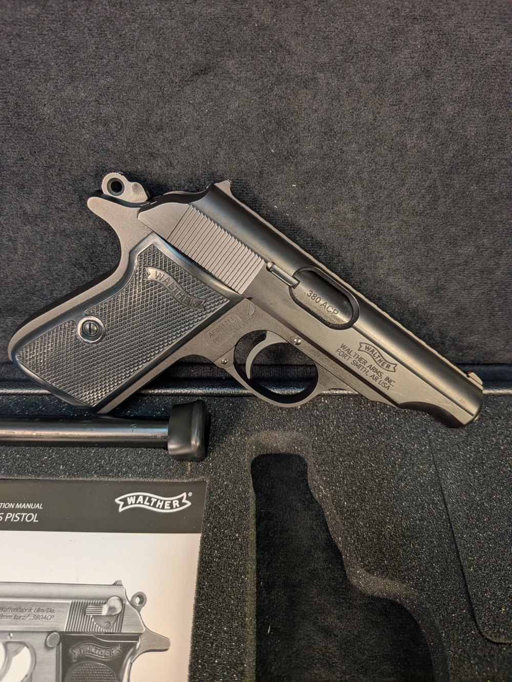 Walther Arms PP 380 ACP 4" Barrel Pistol (PPK) Black Case-img-2