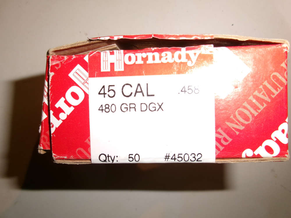 Hornady 45 caliber rifle. 480 grain. Open box of 49 . Price lowered-img-0
