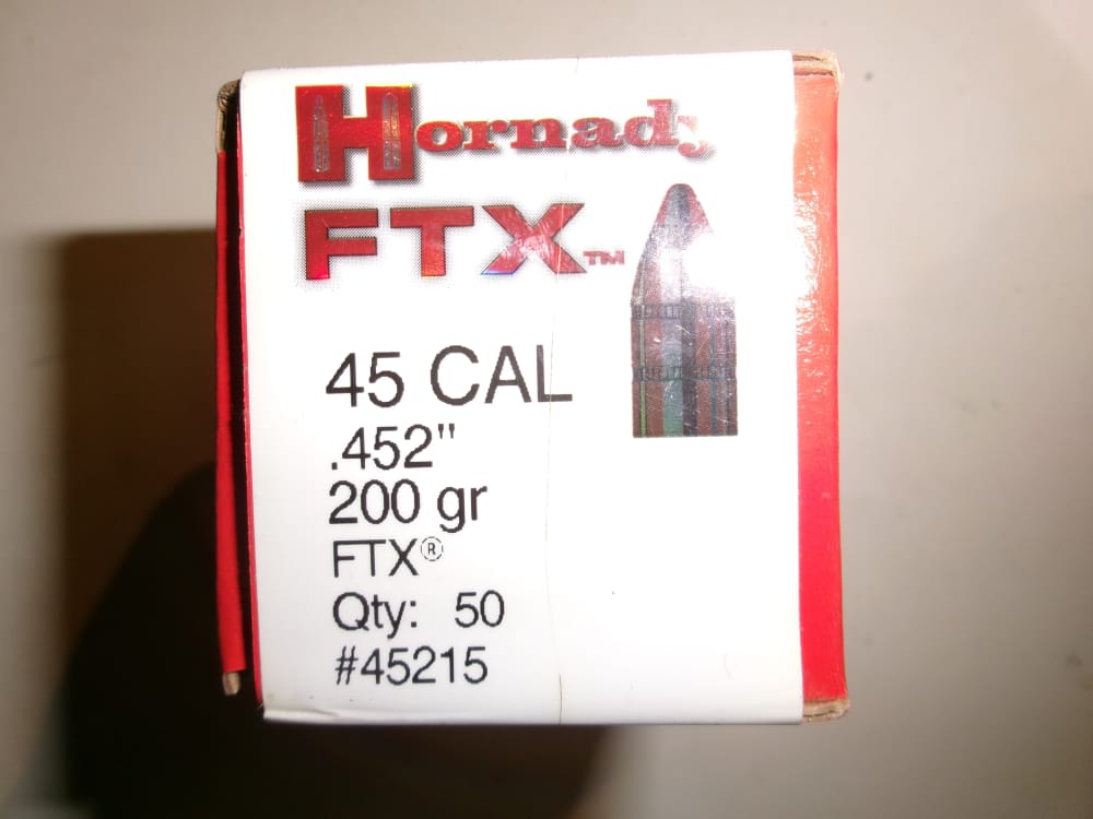 Hornady 45 cal FTX 200 grain. Shipping included Price dropped-img-0