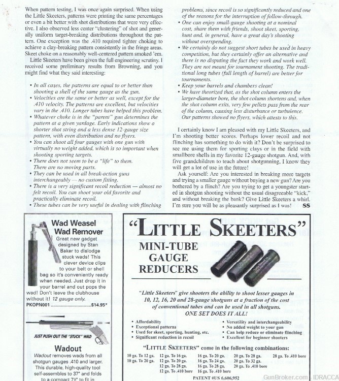 Little Skeeters Shotgun Gauge Reducer like a Savage Four Tenner 12 to 20 ga-img-6