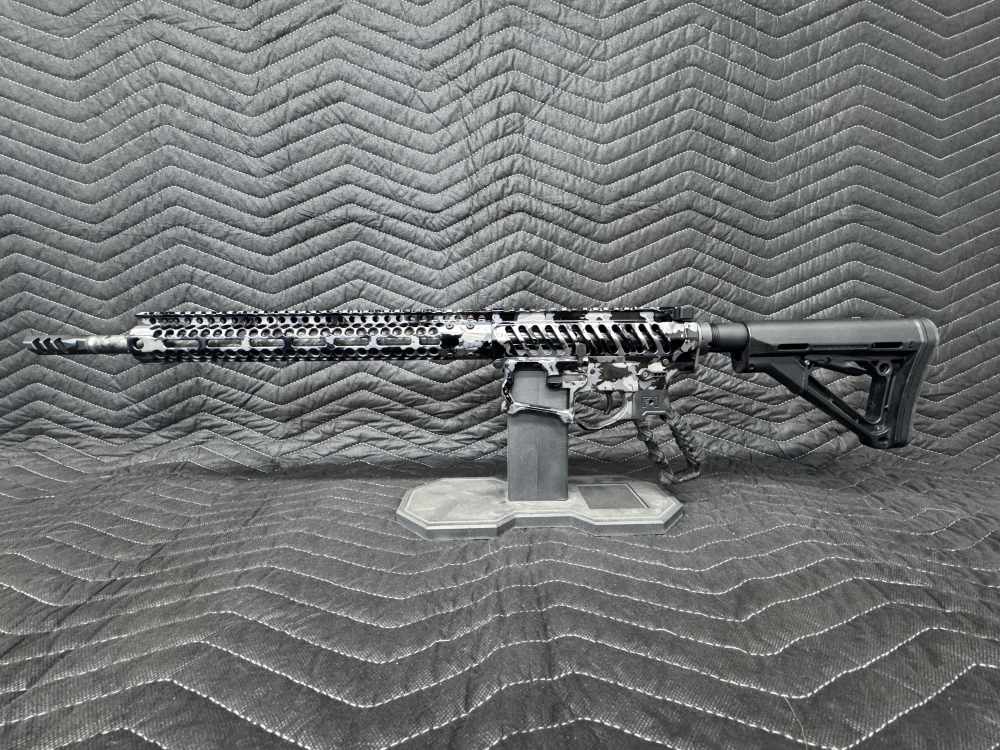 F1 Firearms BDR Camo Skeletonized Carbon Fiber Barrel AR15 Camo .223 RARE-img-2